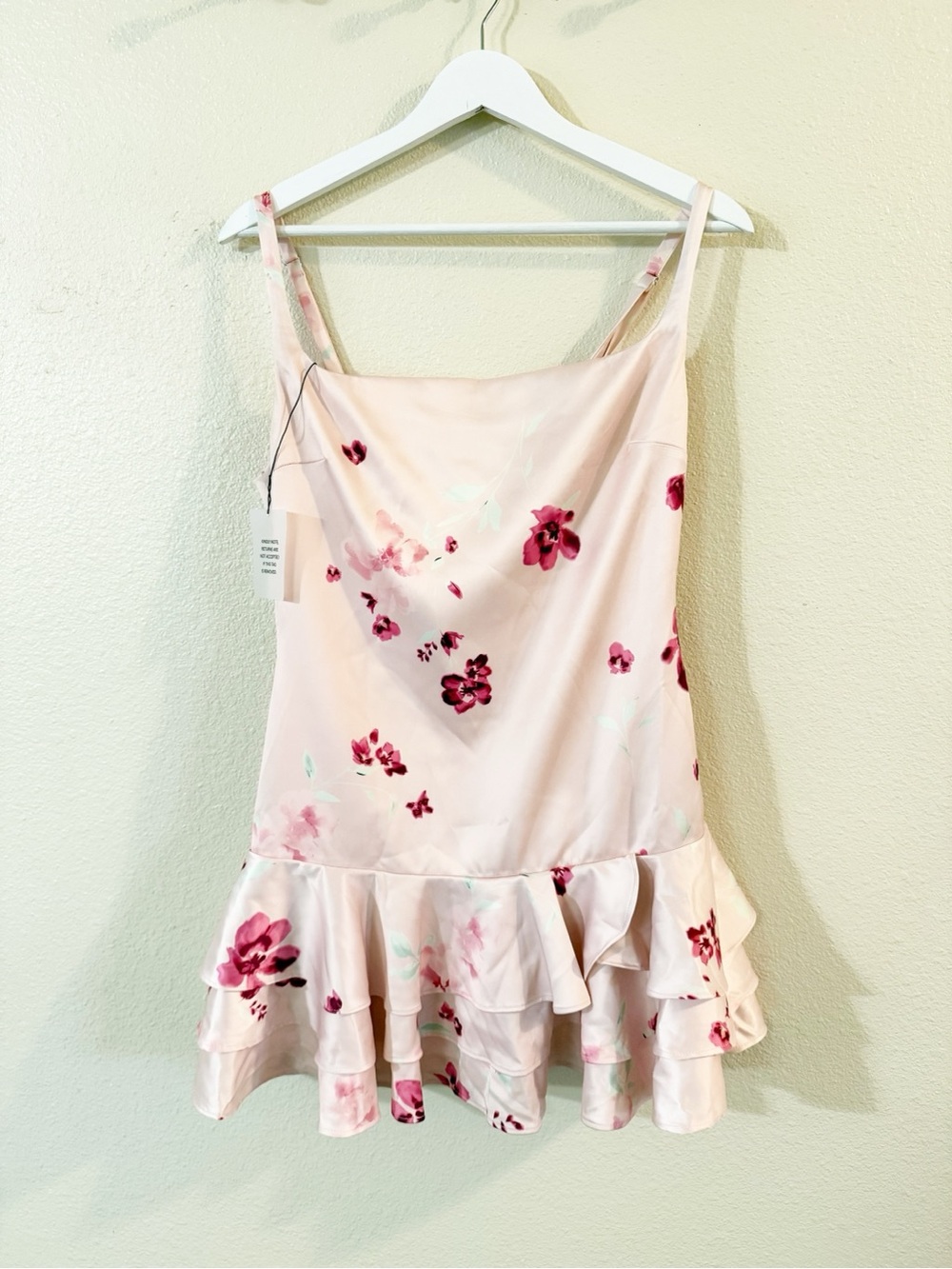 Majorelle Paola Ruffle Hem Layered Tank Mini Dress in Pink Multi Revolve Medium - Picture 4 of 8